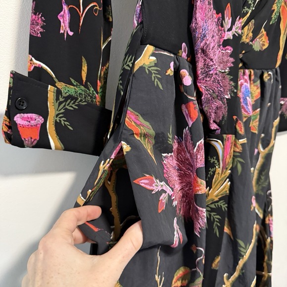 Diane von Furstenberg NWT Ballerina‎ Wrap Dress in Serenissima Black Size XS - Picture 9 of 15